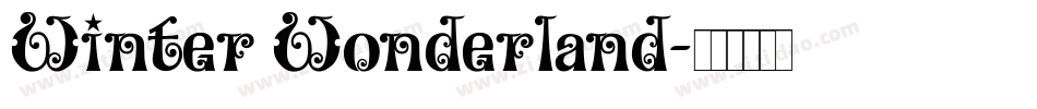 Winter Wonderland字体转换